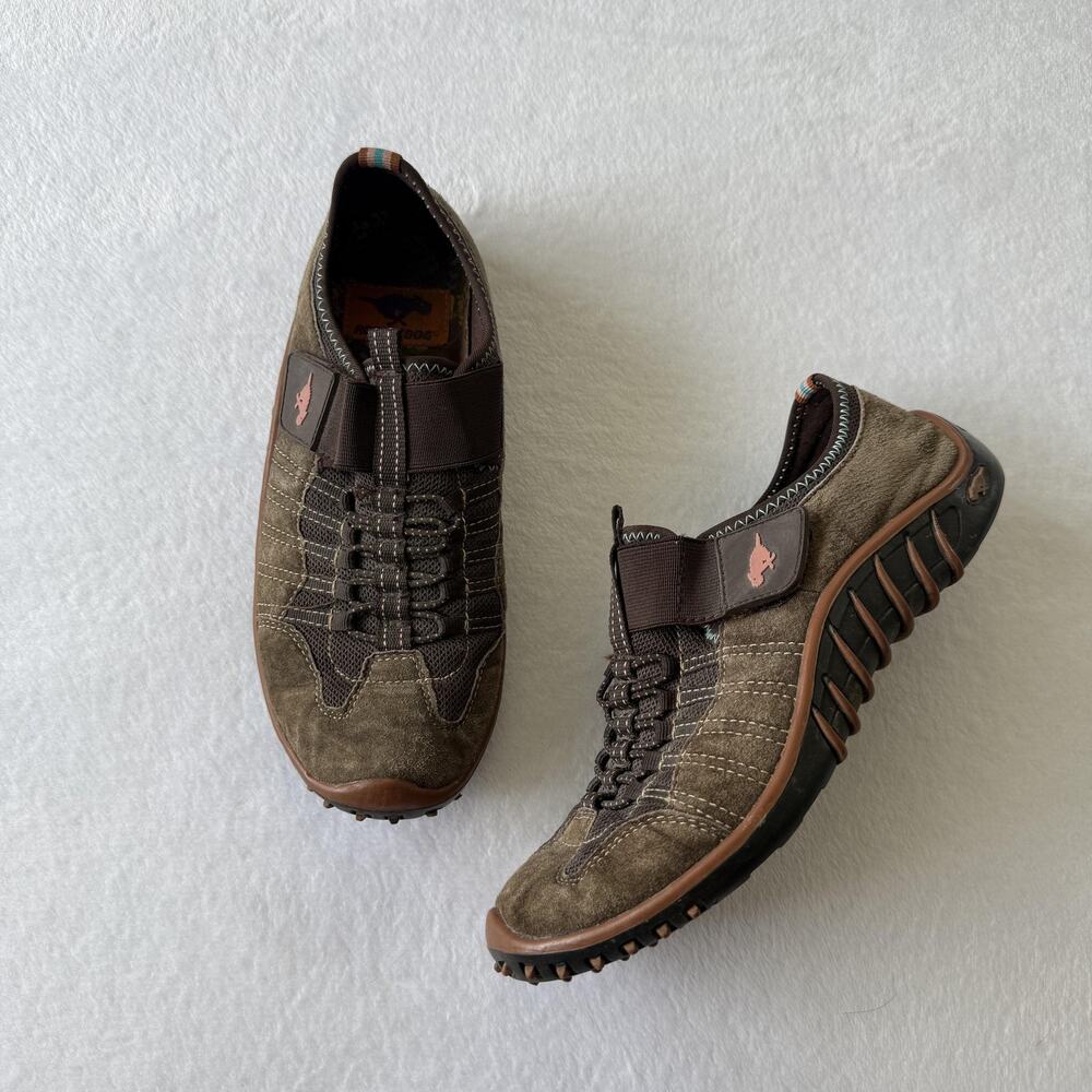 Rocket Dog Sneaker Shoes Womens Size 7 Brown Suede Slip On Walking Casual